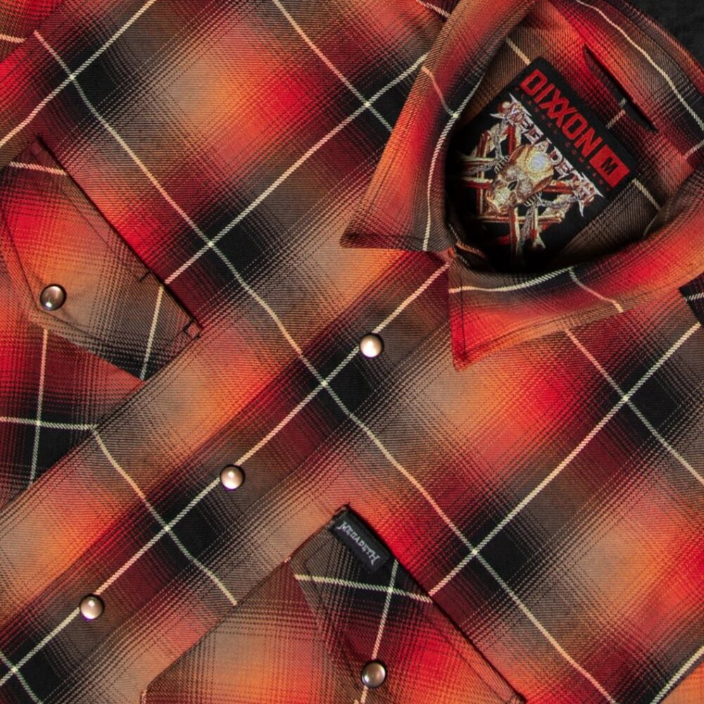 DIXXON x MEGADETH-KILLING IS MY BUSINESS Collab Limited Edition Flannel-Men's XL - Picture 2 of 11